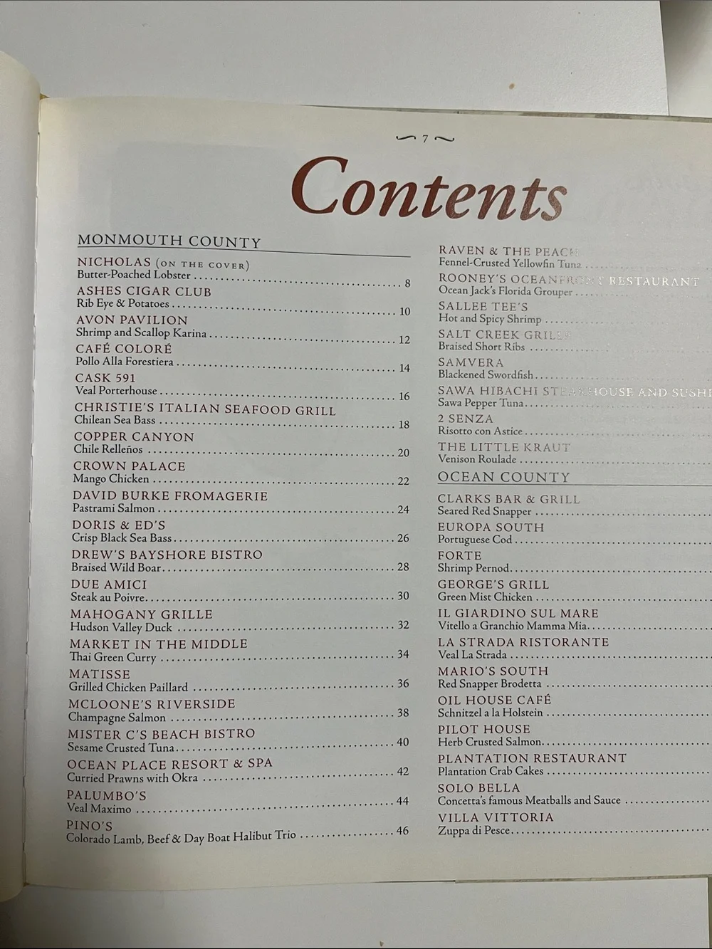 Shore Gourmet Cookbook - jersey shore signature recipes hardcover